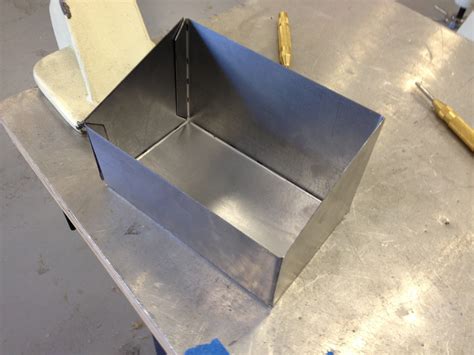 how to make a box out of metal|metal box fabrication.